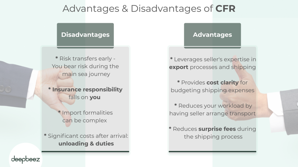 Advantages and Disadvantages of CFR for Your Business