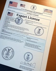 U.S export license
