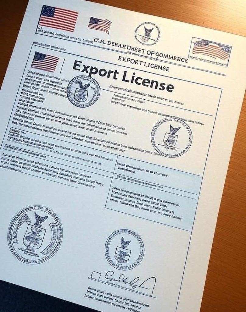 U.S export license