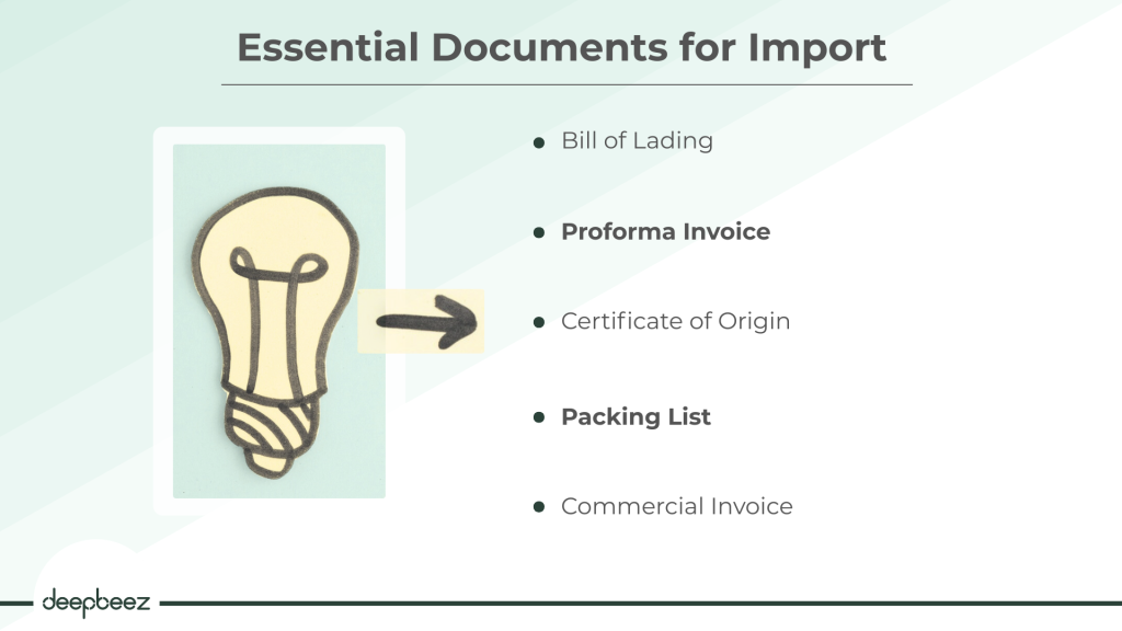 essential documents for import 