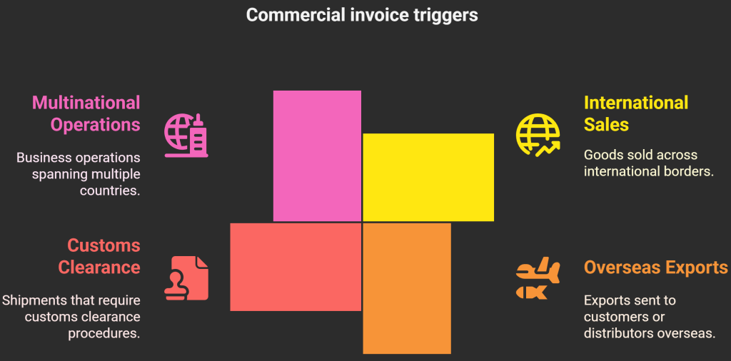when do you need a commercial invoice 