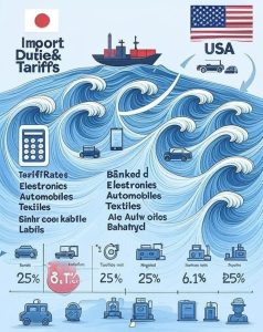 import duties from japan to usa