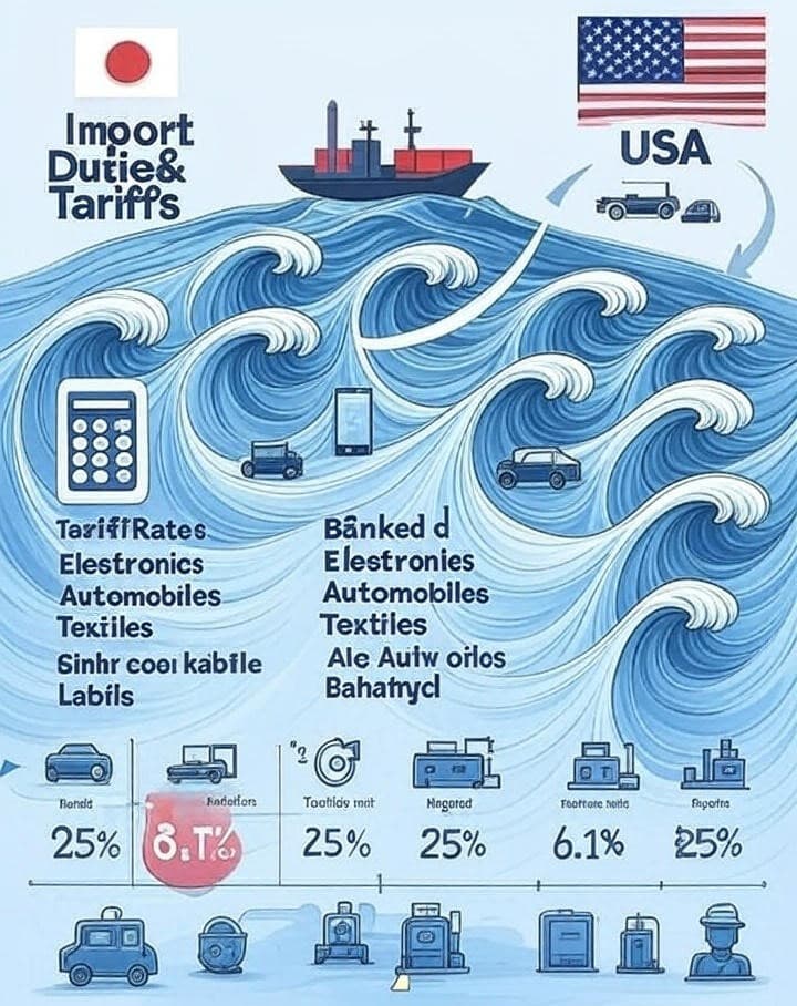 import duties from japan to usa
