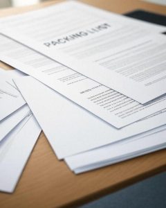 packing list document